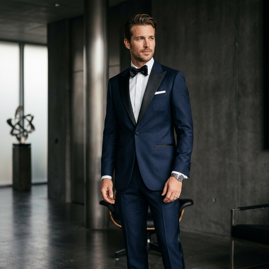 Midnight Wool Tuxedo