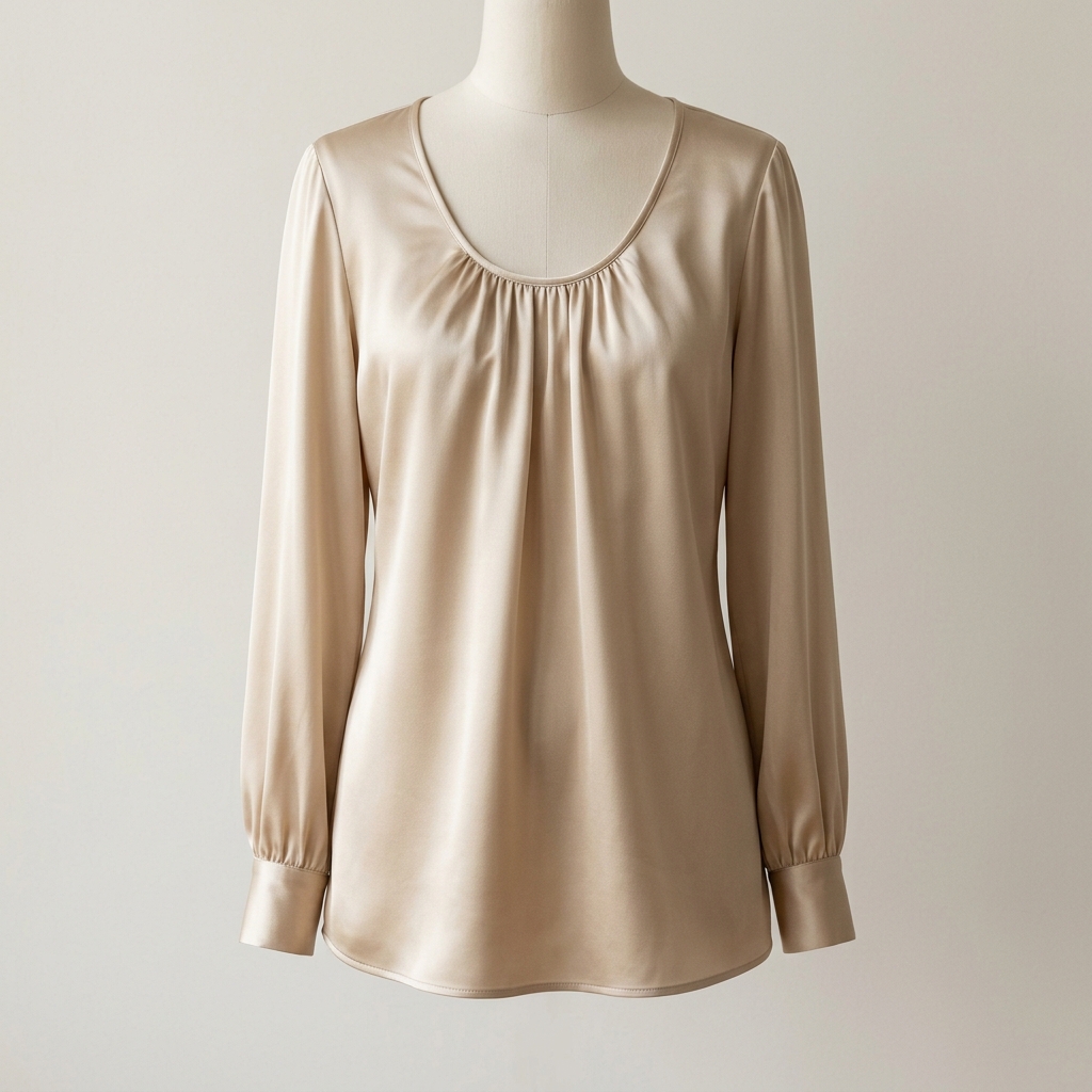 Essential Silk Draped Blouse