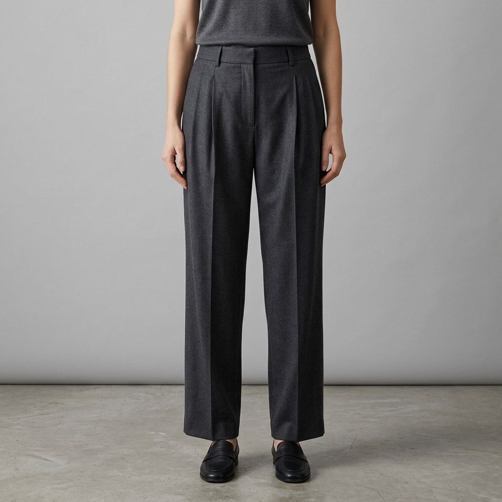 Pleated Studio Trousers